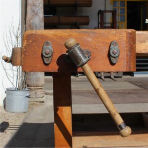 Seltene antike Werkbank – Bild 4